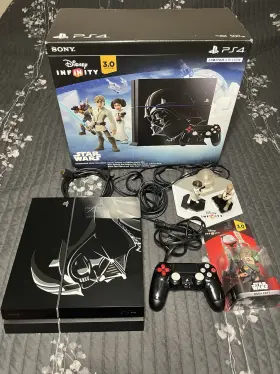 Sony 711719502456 Ps4 500gb Star Wars Darth Vader Limited Edition Disney Infinity Bundle With Box
