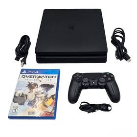 Sony 711719510024 Ps4 Console Playstation 4 1tb Slim With Game Controller And Cords Cuh-2115b Tested