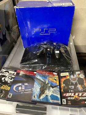 Sony 711719700401 Playstation 2 Ps2 Fat Console Complete System With Box Tested/ Read