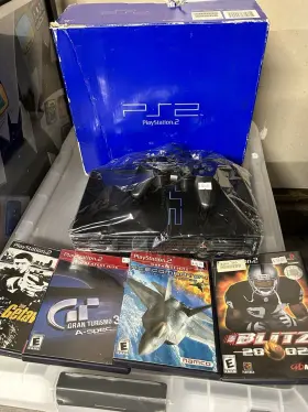 Sony 711719700401 Playstation 2 Ps2 Fat Console Complete System With Box Tested/ Read