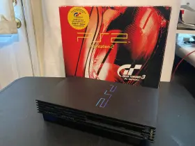 Scph-35001 Sony 948872350006 Playstation 2 Ps2 Gt3 Racing Pack Black Console And Box Only