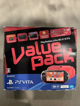Sony 948872414050 Playstation Vita Value Pack Wi-fi Model Red / Black Ps Slim Japan