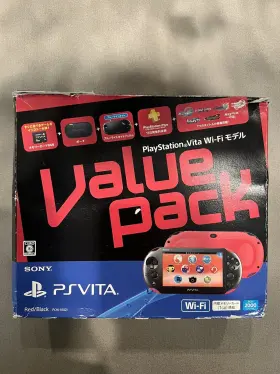 Sony 948872414050 Playstation Vita Value Pack Wi-fi Model Red / Black Ps Slim Japan