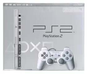97707 Sony Playstation 2 Slim Console Silver Ps2 Very Good 7z