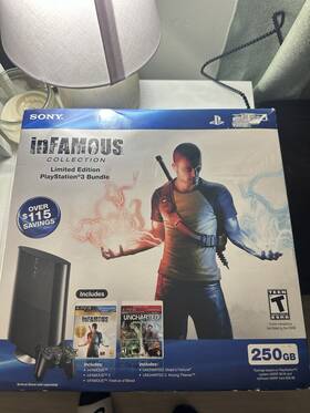 Sony 99106 Playstation 3 250gb Infamous Collection Bundle Cib X6 Games X2 Controllers