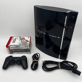 Sony Ce132270879-cec#a01 Playstation 3 With Games Controller Cables Cechao1 Bundle