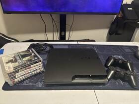 Sony Cech-2015a Ps3 Slim 320gb Console Bundle - Restored New Thermal Paste 6 Games