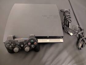 Sony Cech-2101aa Ps3 Slim 120gb Cords Console Oem Sixasis Playstation Controller Tested Working