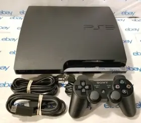 Cech-2106a Sony Playstation 3 Ps3 Slim Console With Controller And Cords Working