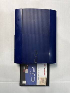 Sony Cech-3000bsb Playstation 3 Slim Launch Edition 320gb Splash Blue Console