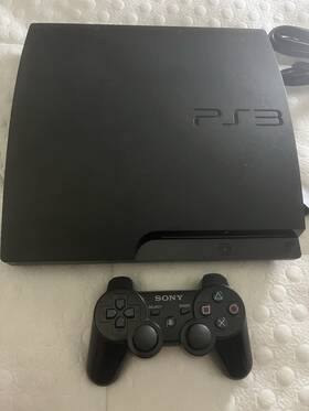 Sony Cech-3011b Playstation 3 Slim Console Black Dualshock Hdmi Wi-fi Ethernet