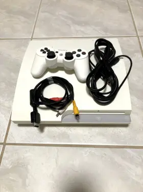 Cech-3012b Sony Playstation 3 White Console Slim 320gb Tested