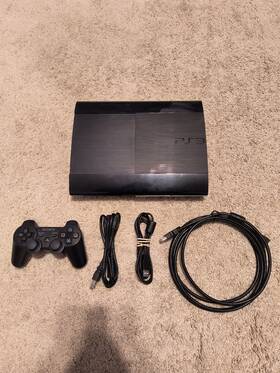 Sony Cech-400b1 Playstation 3 Ps3 Super Slim 250gb Console And Cords Cech-4001b Tested