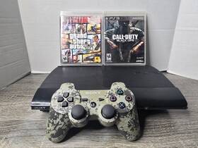 Sony Cech-4211a Playstation 3 Ps3 Super Slim 4211 A 320gb 1 Controller And 2 Games...no Hdmi