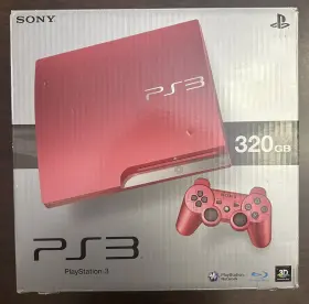Cech3000bsr Sony Playstation 3 Slim 320gb Scarlet Red Console Set Cech-3000b Japanese Model