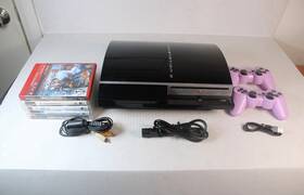 Sony Cechl02 Playstation 3 Ps3 Fat Console Bundle 2 Controllers 13 Games Tested
