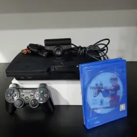 Cf425168835 Sony Playstation 3 Ps3 Slim 160gb Console Cech-2501a -camera- 2 Games/controller