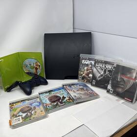 Sony Cf613869568-cech-3001b Playstation 3 Cech-3001b Ps3 320gb With Games