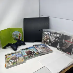 Cf613869568-cech-3001b Sony Playstation 3 Cech-3001b Ps3 320gb With Games