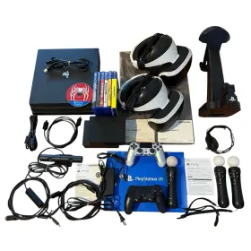 Ch7215b Sony Playstation 4 Pro 1tb 2 Controllers 3 Move Motion Vr Sets Camera 7 Game Bundle