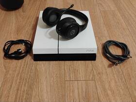 Sony Cuh-1007a Playstation 4 Ps4 Glacier White 500gb Cuh-1001a Console With Cables