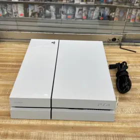 Cuh-1100a Sony Playstation 4 Glacier White 500gb With Power Cord Great Condition