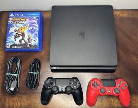 Sony Cuh-2115 Playstation 4 Slim Console Bundle Ps4 3 Games 2 Controller 500gb Tested