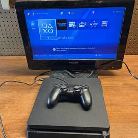Sony Cuh2015bb01x Ps4 Slim 1tb Console Factory Reset Tested Works 1 Controller Clean