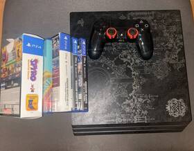 Sony Cuhj-10025 Playstation4 Ps4 Pro Kingdom Hearts Iii Limited Edition 1tb With Games