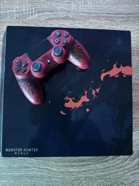 Cuhj10020 Sony Playstation 4 Pro Monster Hunter World Liolaeus Edition 1tb Black Console