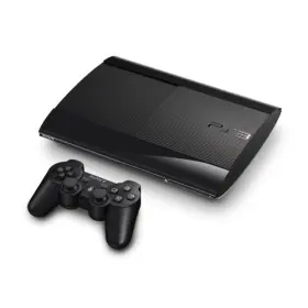 Czn697 Sony Playstation 3 250gb Super Slim Console Black Ps3 Very Good 5z