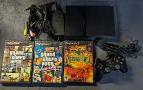 Fs3629695 Sony Playstation 2 Slim Console Bundle- Works Great