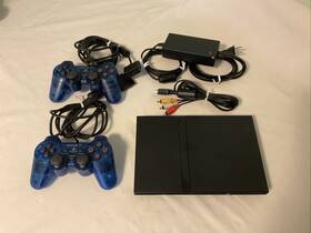 Sony Fu0720278 Playstation 2 Slim Bundle Console 2-controllers Power Supply Cords