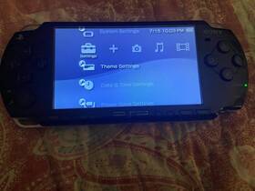 Sony Hu0163255 Playstation Portable Psp 2001 Black Slim Handheld System With Charger