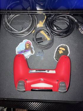 Sony Mg254873009 Playstation 4 500gb Black Console Ps4 Madden Nfl22 Red Controller Headset