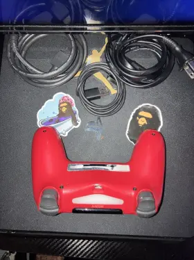 Mg254873009 Sony Playstation 4 500gb Black Console Ps4 Madden Nfl22 Red Controller Headset