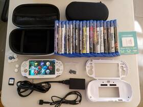 Sony Pch-10001 Ps Vita 1000 Oled - White 64/32/8gb Memory Card More Read Description