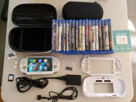 Pch-10001 Sony Ps Vita 1000 Oled - White 64/32/8gb Memory Card More Read Description