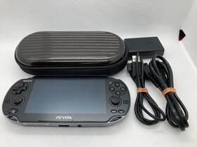 Sony Pch-1100 Ab01 Exc Psp Vita Wi-fi Oled Console Crystal Black Used Japan Import