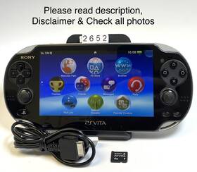 Sony Pch-1108 Playstation Vita 3g Console With 4gb Card In Very Good Condition