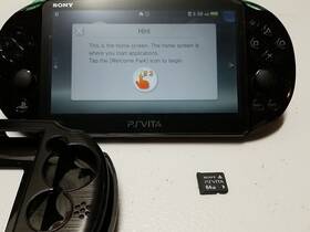Sony Pch2001 Playstation Vita Black Handheld System 64gb Memory Card Included