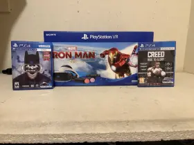 Pg000480 Sony Playstation Ps4 Vr Psvr System Headset Bundle With Games Sense Controllers