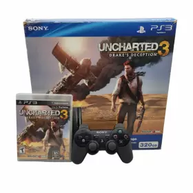 Ps398438 Sony Playstation 3 Uncharted Bundle Ps3 Slim 320gb Black Tested Game Console Ps398438 Sony Playstation 3 Uncharted Bundle Ps3 Slim 320gb Black Tested Game Console