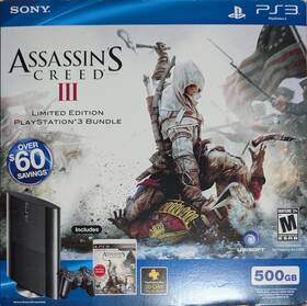 Sony Ps399105 Playstation 3 Super Slim Assassin S Creed Iii Bundle 500gb Charcoal