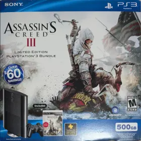 Ps399105 Sony Playstation 3 Super Slim Assassin S Creed Iii Bundle 500gb Charcoal