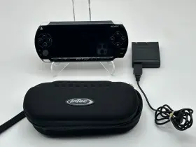 Psp-1000bk Sony Playstation Portable Psp Console Charger And Case Works Great Needs Battery