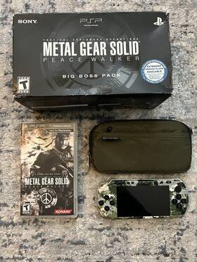 Sony Psp-3001xzc Psp 3000 Metal Gear Solid Peace Walker Big Boss Limited Edition Pack Camo