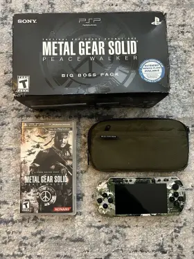 Psp-3001xzc Sony Psp 3000 Metal Gear Solid Peace Walker Big Boss Limited Edition Pack Camo