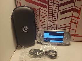 Sony Psp98898 Special Silver Psp 1000 Loaded 128gb Sd Card Bundle New Battery Case