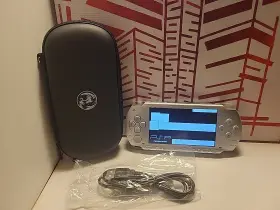 Psp98898 Sony Special Silver Psp 1000 Loaded 128gb Sd Card Bundle New Battery Case